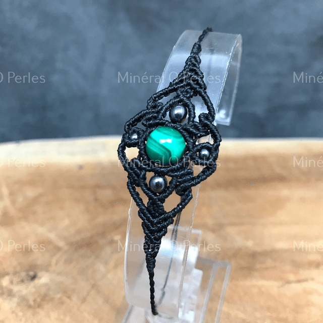 Bracelet 'Arabesque' améthyste / Oeil de tigre / ...